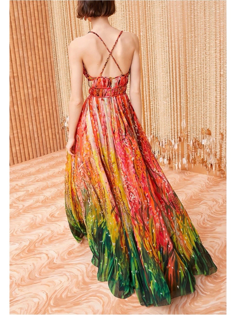 NWOT Ulla Johnson Maxi Silk Sleeveless Pleated Rosie Gown - Picture 6 of 8